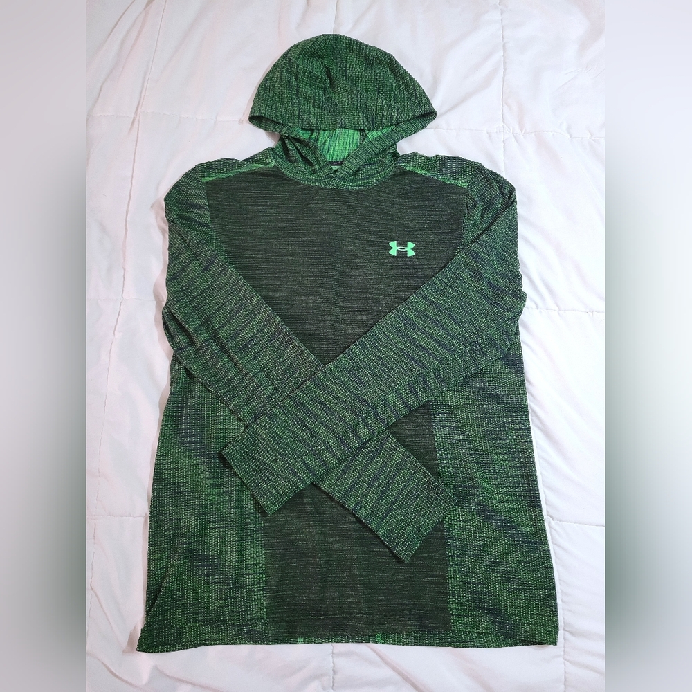 Under Armour Green Hooded Athletic Pullover
